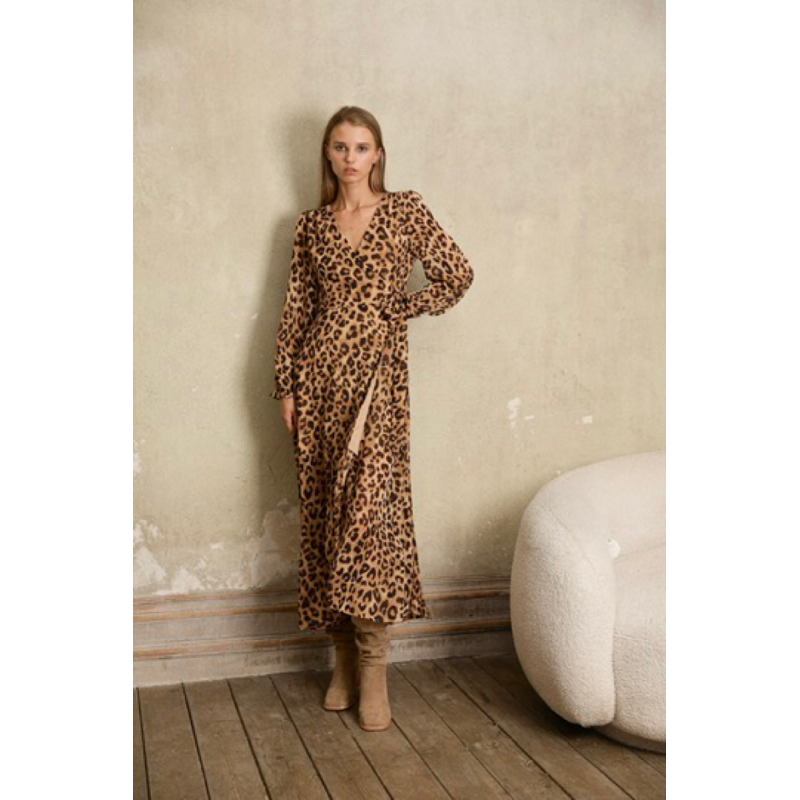 robe longue leopart nulle part ailleurs bauge